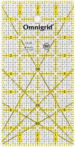 Линия за выстегивания под формата на мрежа Omnigrid, 4 x 8, Прозрачно фолио