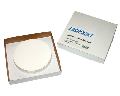 Филтърна хартия от качествена маса LabExact 1200081 марка CFP42, 2,5 микрона, 18,5 см (опаковка по 100 броя)