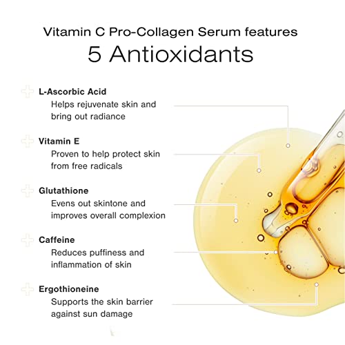 Clinical Skin Vitamin C Про-Колаген Серум, Витамин е, Стареене, Формула за Избелване на кожата, За по-Мека Нежна кожа, за Премахване