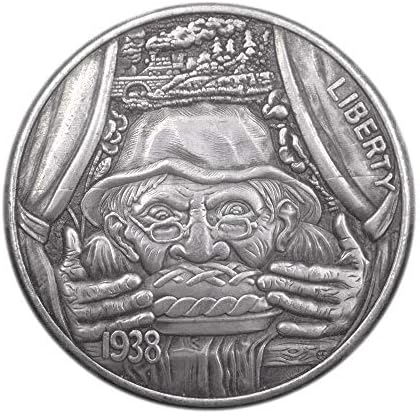 Щампована Монета 1938 г. American Pie Крадецът Creative Wanderer Монета Micro-Chapter collectionCoin са подбрани Възпоменателна