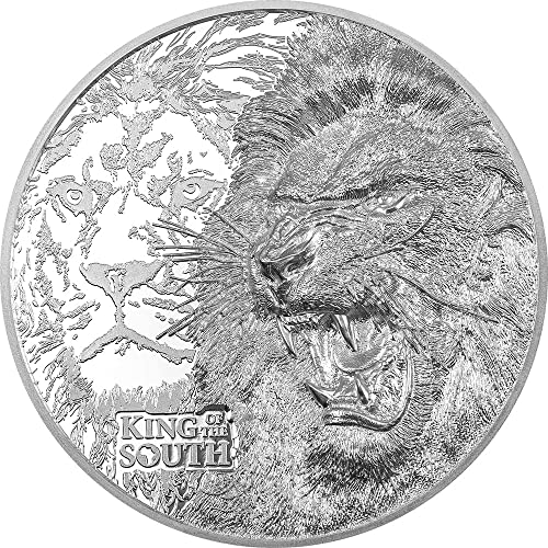 2023 DE Nature Kings PowerCoin Лъв 1 Кг Сребърна монета от 100$ Острови Кук 2023 Доказателство