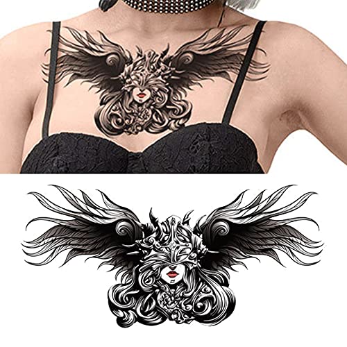 Долната част на Гърдите, Черно Временна Талия, стикери с татуировки, Аксесоари за тялото, Обертывающий щит (B, един размер)