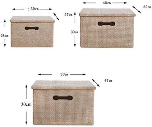Кутии за съхранение YFMMM на Тъканта, Сгъваема Кошница За съхранение, с Дръжки, Каси-Кубчета за съхранение, Сгъваем Органайзер