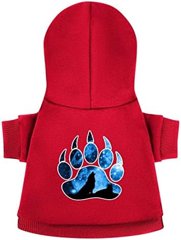 Лапа на Галактиката Нощния Вълк, Модни Блузи за Домашни Любимци Меки Топли Дрехи За Кучета от Траен Пуловер за Домашни