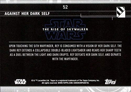 2020 Начело Star Wars The Rise of Skywalker Series 252 срещу нея за търговия карти Dark Самостоятелно REY