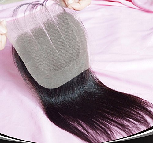 2018 Популярни DaJun Hair 8A 3-Лентов Лейси Закопчалката С Лъчите на Преки Перуански Дева Коса Комплект От 3 греди