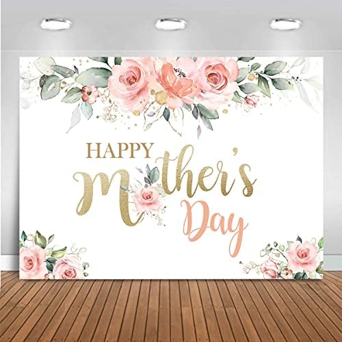 Mocsicka Щастлив Фон Ден на майката Румяно-Розово Цвете на Фона на парти в чест на Деня на Майката Винил Цветя за Деня на
