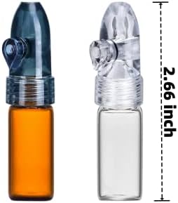 Преносима бутилка за съхранение на подправки MuYuDaDi с лъжица за пътуване на природата (6 опаковки)