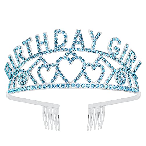 AOPRIE Златни корони на рожден ден, за жени, диадеми за жени, crown за момичета, превръзка на главата с декорация