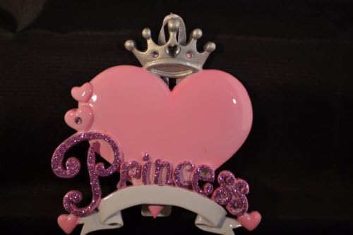 Персонализирани Празничен Подарък Принцеса под формата на Розово Сърце, Умело Написана От Ръката на Украшение