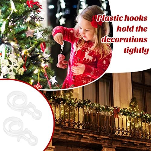 Коледни Светлинни Скоби за външни Водосточни куки, Коледни Светлинни куки за окачване на външни лампи, Светлинни