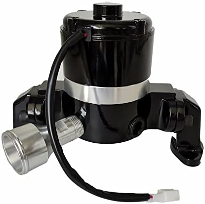 Електрическа водна помпа на малък блок Chevy 283-327-400 SBC с високо обемен дебит 35 GPM (черен)
