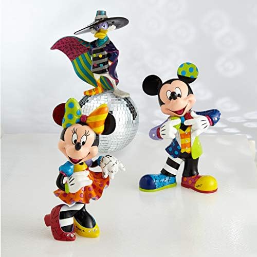 Фигурка от смола Enesco Disney by Britto Minnie Mouse Bling, посветена на честването на 90-годишнината на Мини Маус, Многоцветен