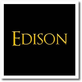 3дРоуз Едисон - легендарния име за момче в Америка. Свети жълт цвят. - Ютия за топлопреминаване (ht-370856-3)