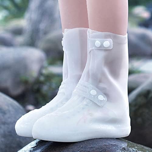 OUNONA 2 Двойки Непромокаемых обувки За Къмпинг, за вода, на Сняг, За деца, Без защита, Бяла Риболов/Нескользящий