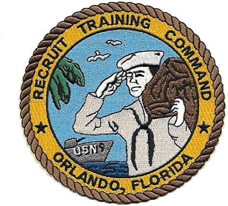 Проучване на командването на служители от ВОЕННОМОРСКИТЕ сили на САЩ Орландо, Флорида. Военна нашивка