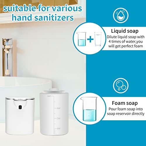 Автоматично дозиране система сапун, Безконтактно Опаковка Пенящегося сапун 13,52 мл / 400 мл, Стенен монтаж Опаковка от