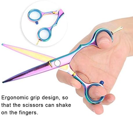 Сини Професионални Ножици за коса от неръждаема Стомана, Фризьорски Нож за коса ((Ножици за коса))
