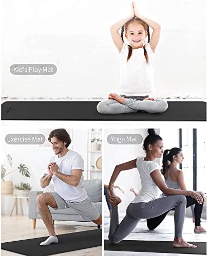 Килимче за йога YFBHWYF, Подложка за Фитнес с Дебелина 2 мм, Подложка за упражнения за мъже и Жени, Тренировъчен