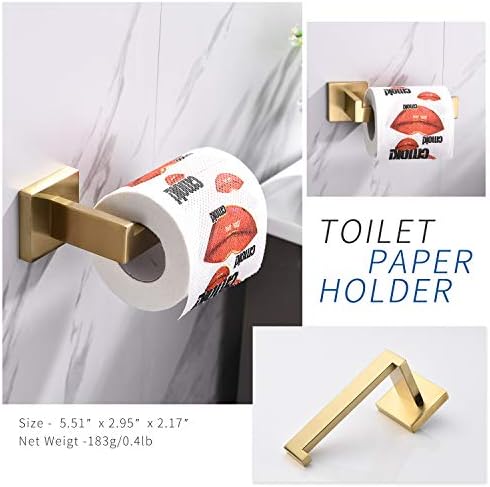 Държач за Тоалетна Хартия HILFA Premium SUS304 Неръждаема Стомана, монтиран на стената Неръждаем Притежателя на Ролка Тоалетна