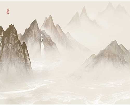 GTZXHNM Големи Фрески за стените - Пейзаж в китайски стил, 4D Монтиране на Украса, Природа, Планински Пейзаж,