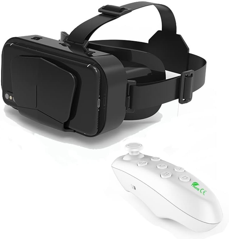 Слушалки NUOPAIPLUS VR, 3D Скоростна Виртуална реалност, Очила за Виртуална реалност с Гигантски екран, Каска за смартфон
