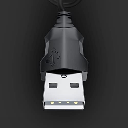 Черна Жичен Оптична Мишка USB, Топли Дланите и пръстите на ръцете, Ергономична мишка Plug and Play за настолни лаптопи,