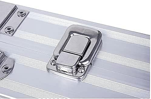 MroMax 6 БР. Защелкивающийся Заключване 1,57 x 1,06 (ДхШ) Ретро Декоративен Сребърен Болт за Куфар, в Сандъка, Затвори Багажника,