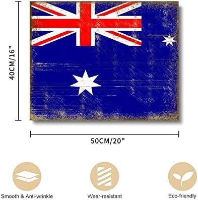 Австралия Печат върху Платно Флаг Австралия Стенни Художествена Живопис с маслени Бои Върху Платно В Дървена Рамка Платно за