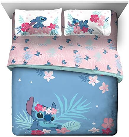 Комплект спално бельо Jay Franco Дисни Lilo & Stitch Paradise Dream от 7 теми размер Queen-Size - Включва в себе