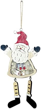 Коледни Декоративни Изделия Креативна Светещ Висулка във формата на Елхи От Боядисана Светещото Коледно Дърво Висулка