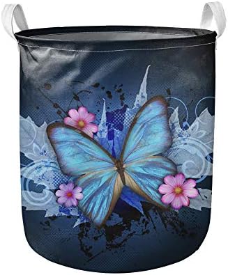 Сгъваема Кръгла Кутия за съхранение на chaqlin Butterfly / Голяма Кошница За багаж / Кошница за дрехи за дрехи / Кутия