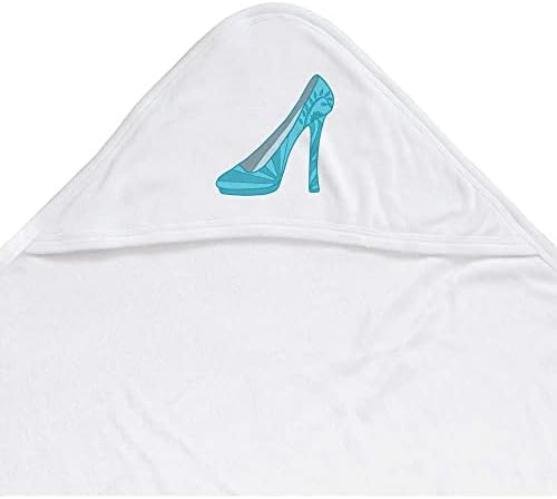 Бебешка хавлиена кърпа с качулка Azeeda 'Blue High Heel' (HT00021153)