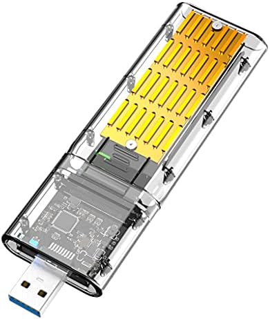 Qksky Creative Clear Корпус на твърдотелно устройство за съхранение USB3.0 Gen1 SSD SATA PCIE B-Key M. 2 Кутия