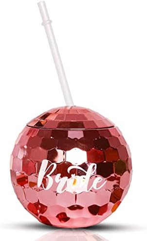 Чаша за моминско парти за булката KIKEVITE Team - Пластмасови чаши и сламки Bride Tribe | Опаковка от 1 бр. Подаръци