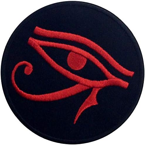 Емблемата на EmbTao Очите на Бога на Слънцето Ра, на Бродирани Аппликацией От желязо е Зашит Эмблеме, Червен и Черен