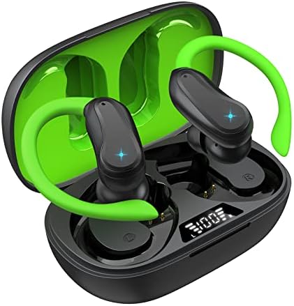 Безжични слушалки Bluetooth Слушалки 10 часа за един възпроизвеждане IPX7 Водоустойчив ушите с заушниками, устойчиви