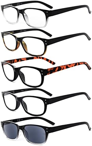 Eyekepper ще Спести 10% на 5 опаковки очила за четене с кутия пролетта вериги за мъже и 5 опаковки класически ридеров +2,00