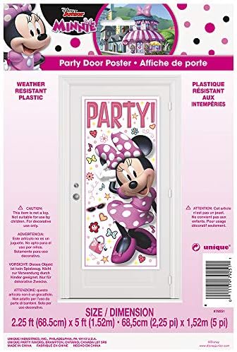 Уникален 79251 Забележителност Постер на Дисни за купоните с Мини Маус на врати, 27 X 60 1 карата, Многоцветен,