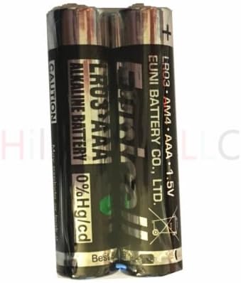Хиллфлауэр 96 Бр AAA LR3 LR03 AM4 MN2400 на Едро 0% Живачен стълб от 1,5 Тежкотоварни Алкална батерия продължително действие