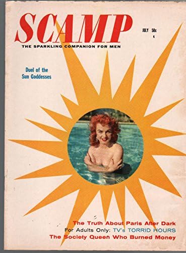 Scamp-Ретро мъжко списание, Серия от 6-ранните издания на 1958-6 години на издаване-cheesecake-VF