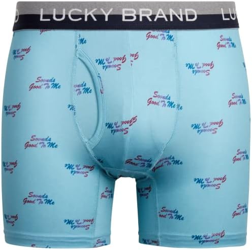 Мъжко бельо Lucky Brand - Супер Меки Ежедневни Ластични Гащи-боксерки (3 опаковки)