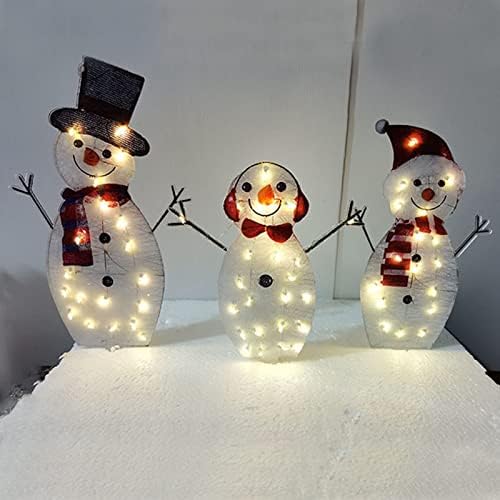 Коледни Украшения във формата на Снежен човек на открито, Коледни Украшения във формата на Снежен човек с подсветка,