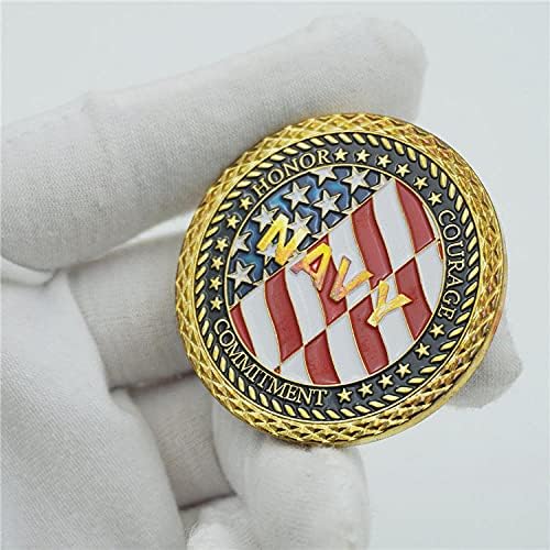 Сувенирни Монети На Военно-Морския Флот На Съединените Щати Чест Кураж, Отдаденост Позлатена Монета За Повикване Ветеран Са