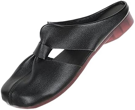 Дамски сандали-чехли USYFAKGH, модни сандали с меки пръсти голям размер, сандали с куха складкой подметка