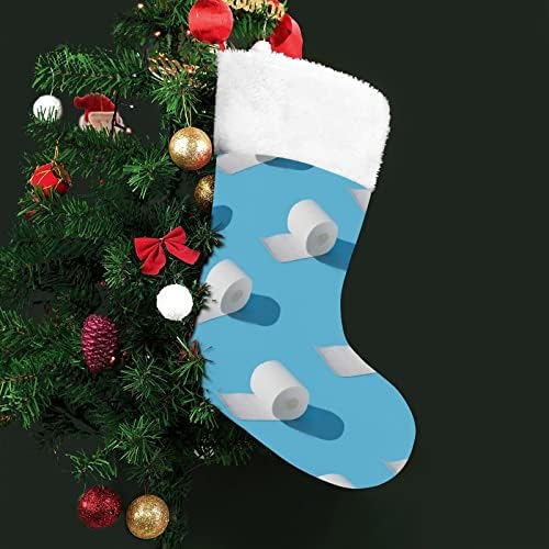 Ролки Тоалетна хартия Персонализирани Коледни Чорапи Домашна Коледна Елха Висящи Украса За Камината