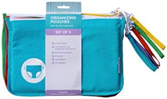Чанти-организаторите за памперси от OYYO, комплект от 5 бр. Могат да се перат в машина, Цветна маркировка, уплътнение за памперси