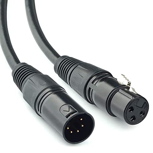 Аудио кабел Eonvic 3 Pin XLR Female-5 Pin XLR Male аудио кабел за микрофон DMX DMX512 Сценичното осветление