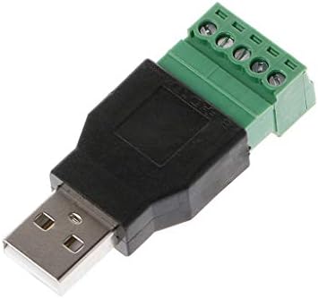 USB 2.0 Тип A Мъжки/женски с винт 5 ПЕНСА с клеммным жак Shield от Keaiduoa