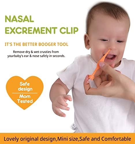 Baby Earth - Лесно Дюза за почистване нос и уши за новородени, Бебета и малки деца малки деца, Пинцети За почистване на